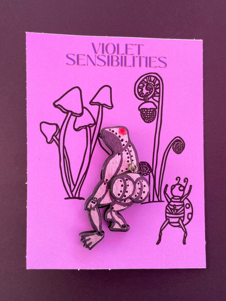 Booty Frog Robotic Frog Pin